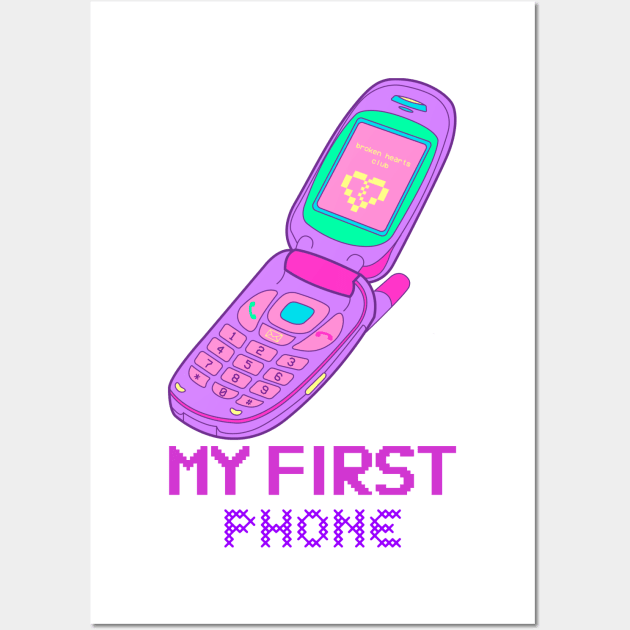 Your First Phone Retro Wall Art by ForEngineer